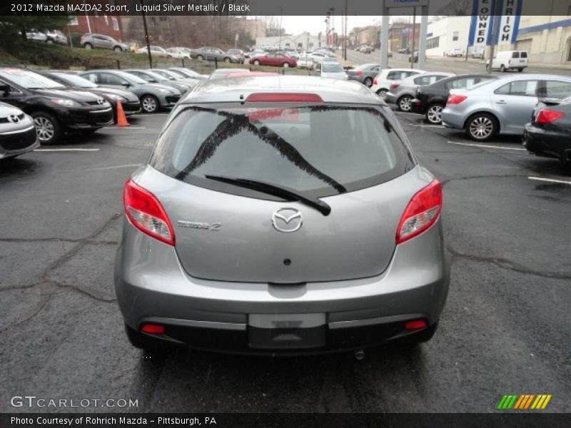 Liquid Silver Metallic / Black 2012 Mazda MAZDA2 Sport