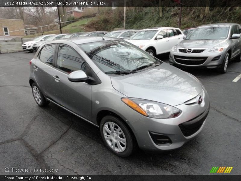 Liquid Silver Metallic / Black 2012 Mazda MAZDA2 Sport