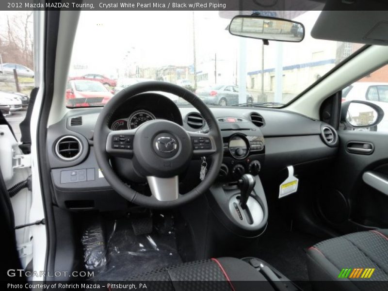  2012 MAZDA2 Touring Black w/Red Piping Interior