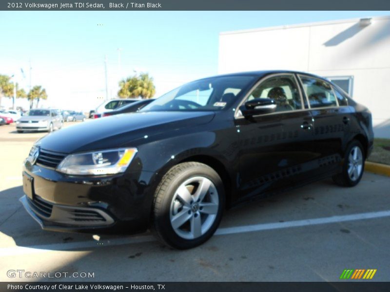 Black / Titan Black 2012 Volkswagen Jetta TDI Sedan