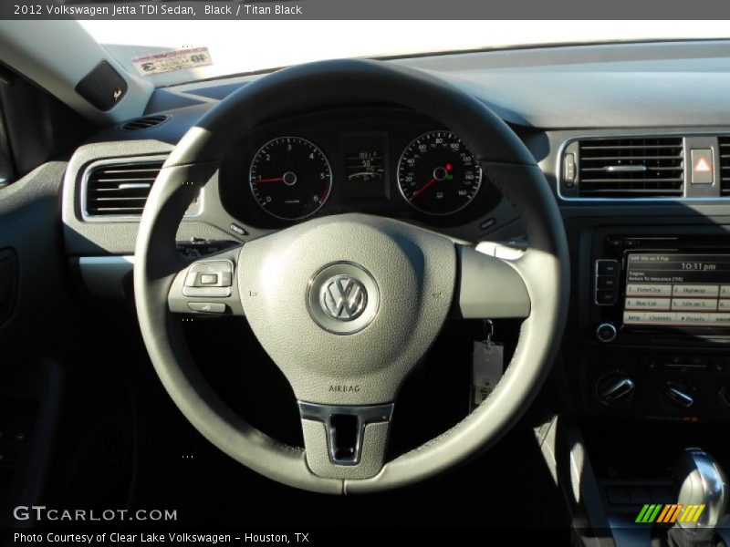 Black / Titan Black 2012 Volkswagen Jetta TDI Sedan