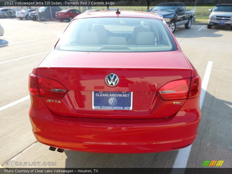 Tornado Red / Cornsilk Beige 2012 Volkswagen Jetta TDI Sedan