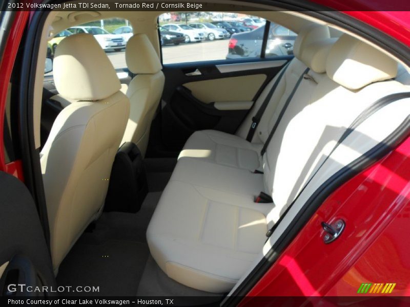 Tornado Red / Cornsilk Beige 2012 Volkswagen Jetta TDI Sedan
