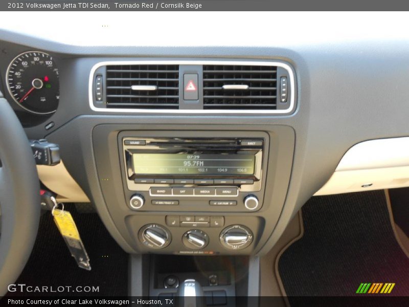 Tornado Red / Cornsilk Beige 2012 Volkswagen Jetta TDI Sedan