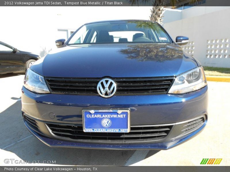 Tempest Blue Metallic / Titan Black 2012 Volkswagen Jetta TDI Sedan