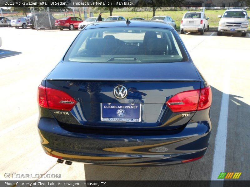 Tempest Blue Metallic / Titan Black 2012 Volkswagen Jetta TDI Sedan