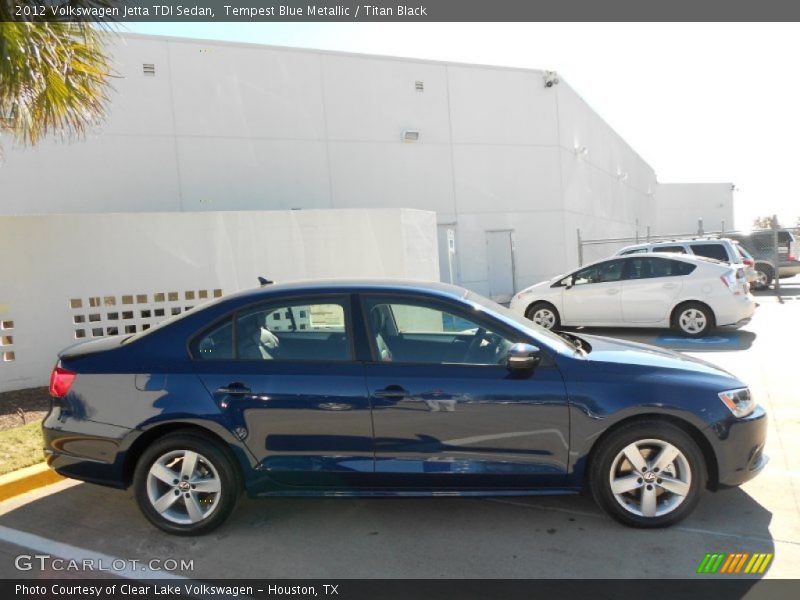 Tempest Blue Metallic / Titan Black 2012 Volkswagen Jetta TDI Sedan