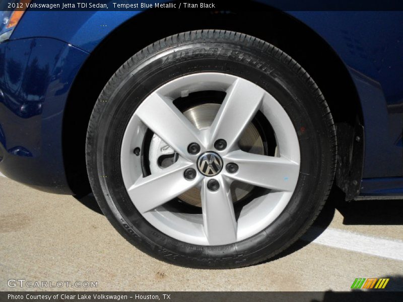 Tempest Blue Metallic / Titan Black 2012 Volkswagen Jetta TDI Sedan