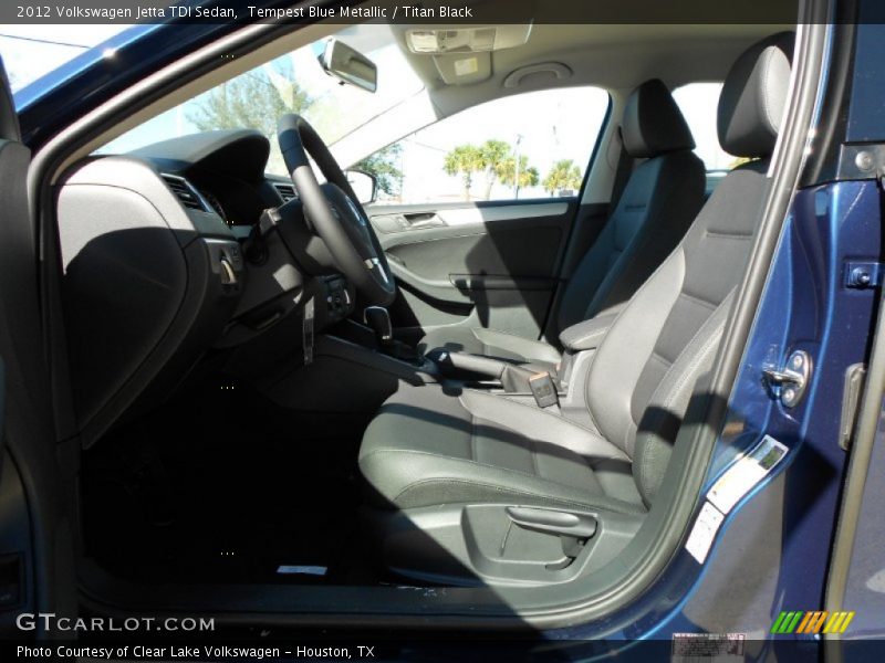 Tempest Blue Metallic / Titan Black 2012 Volkswagen Jetta TDI Sedan
