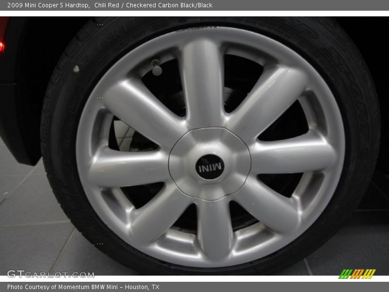 Chili Red / Checkered Carbon Black/Black 2009 Mini Cooper S Hardtop
