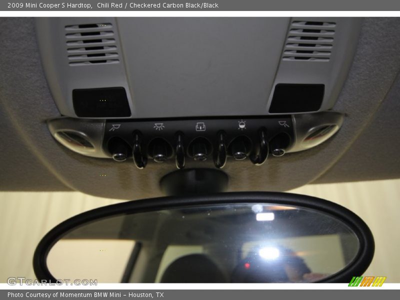 Chili Red / Checkered Carbon Black/Black 2009 Mini Cooper S Hardtop