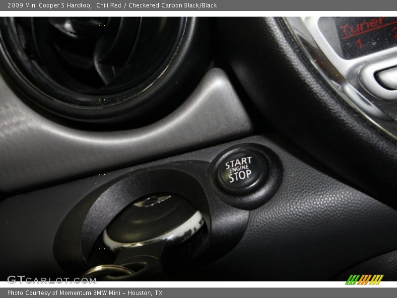 Chili Red / Checkered Carbon Black/Black 2009 Mini Cooper S Hardtop