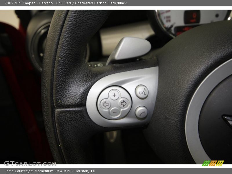 Chili Red / Checkered Carbon Black/Black 2009 Mini Cooper S Hardtop
