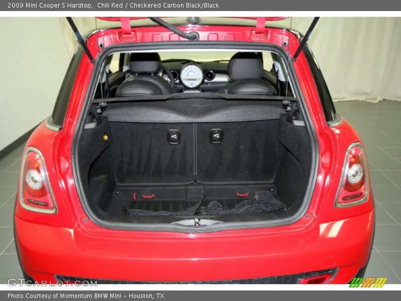 Chili Red / Checkered Carbon Black/Black 2009 Mini Cooper S Hardtop
