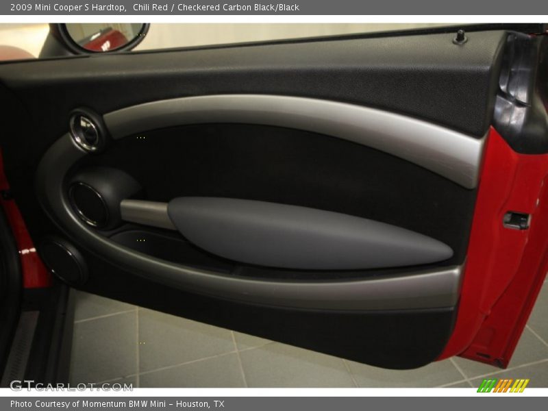 Chili Red / Checkered Carbon Black/Black 2009 Mini Cooper S Hardtop