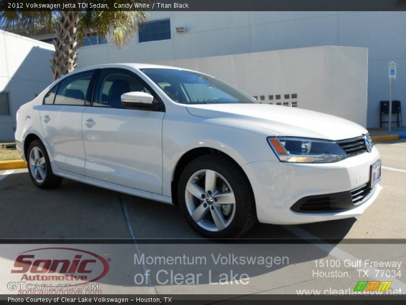 Candy White / Titan Black 2012 Volkswagen Jetta TDI Sedan