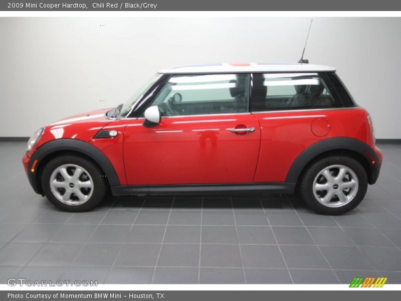 Chili Red / Black/Grey 2009 Mini Cooper Hardtop