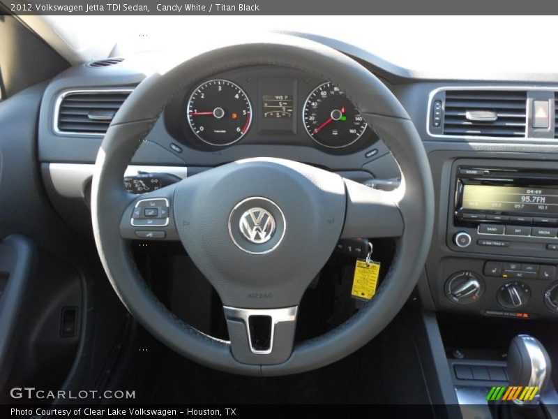 Candy White / Titan Black 2012 Volkswagen Jetta TDI Sedan