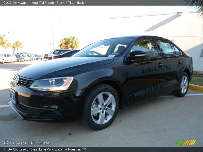 Black / Titan Black 2012 Volkswagen Jetta TDI Sedan