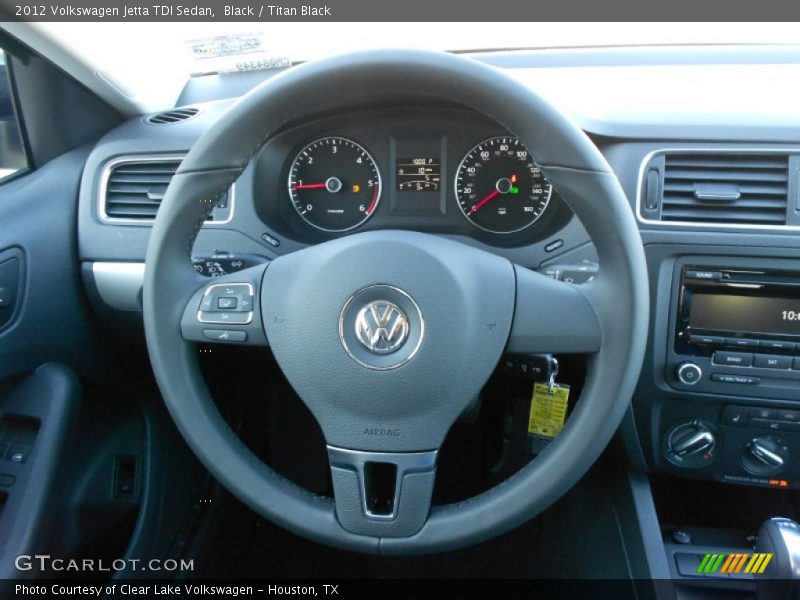 Black / Titan Black 2012 Volkswagen Jetta TDI Sedan