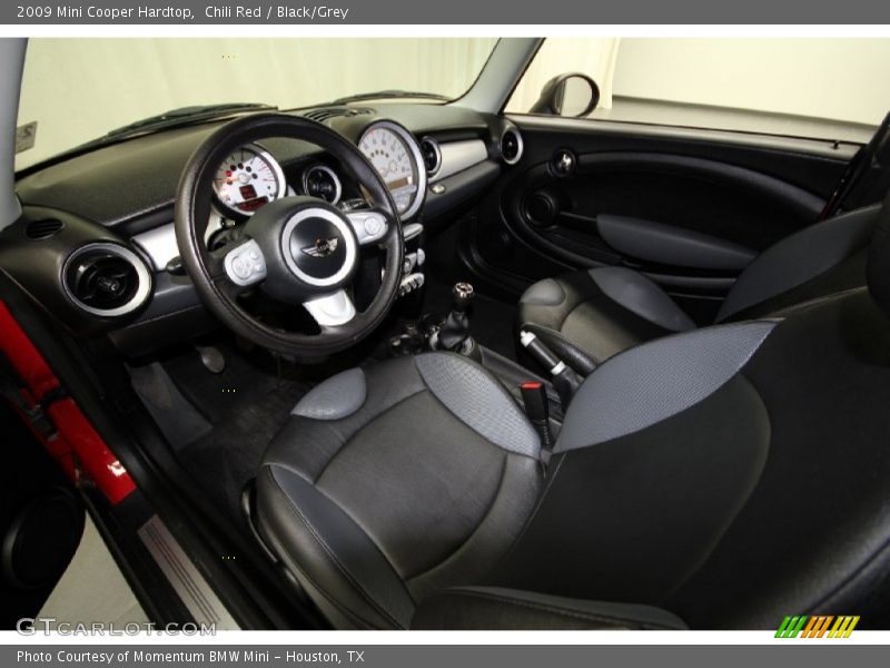 Chili Red / Black/Grey 2009 Mini Cooper Hardtop