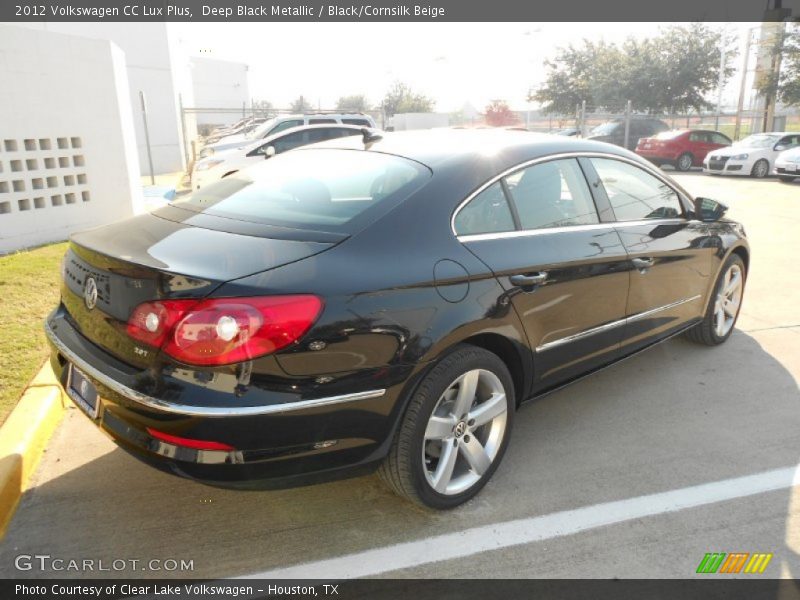Deep Black Metallic / Black/Cornsilk Beige 2012 Volkswagen CC Lux Plus