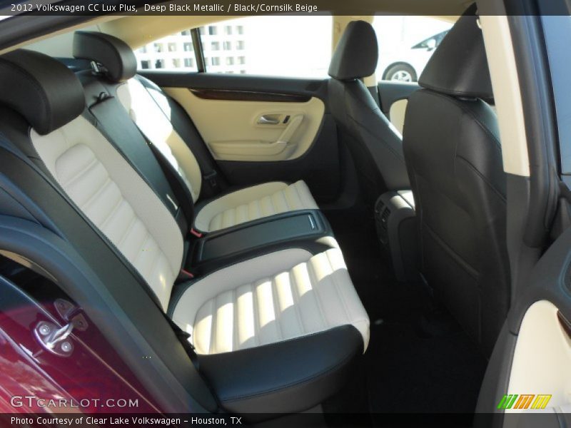 Deep Black Metallic / Black/Cornsilk Beige 2012 Volkswagen CC Lux Plus