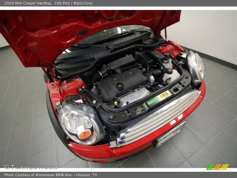 Chili Red / Black/Grey 2009 Mini Cooper Hardtop