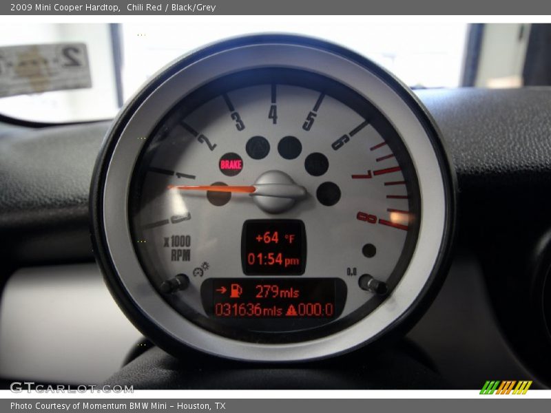 Chili Red / Black/Grey 2009 Mini Cooper Hardtop
