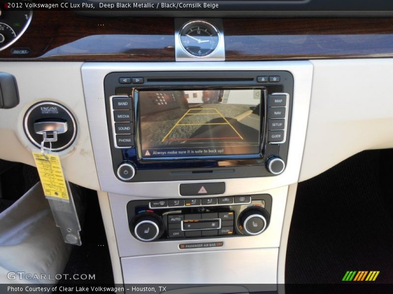 Deep Black Metallic / Black/Cornsilk Beige 2012 Volkswagen CC Lux Plus