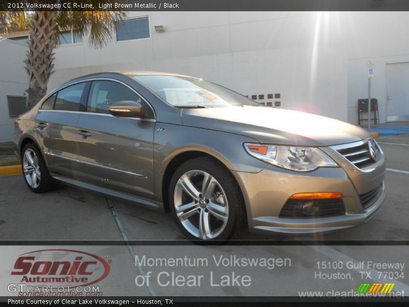 Light Brown Metallic / Black 2012 Volkswagen CC R-Line