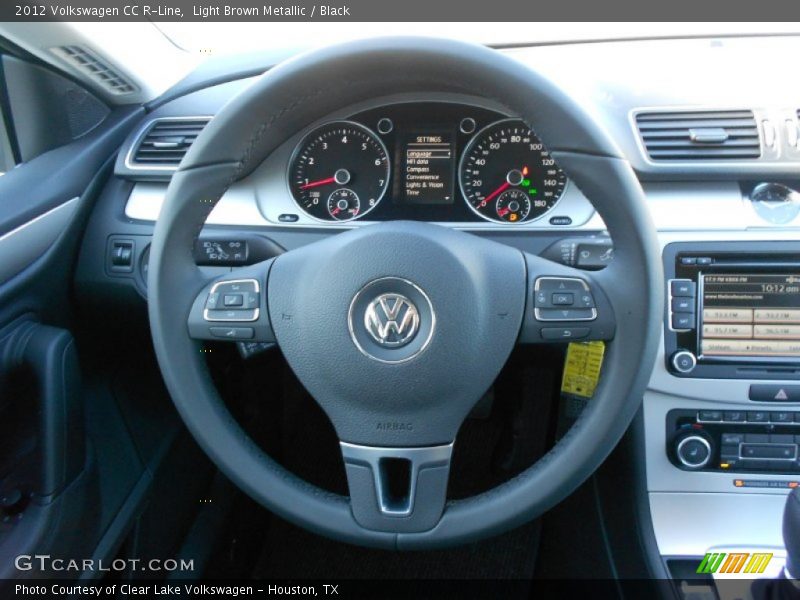 Light Brown Metallic / Black 2012 Volkswagen CC R-Line