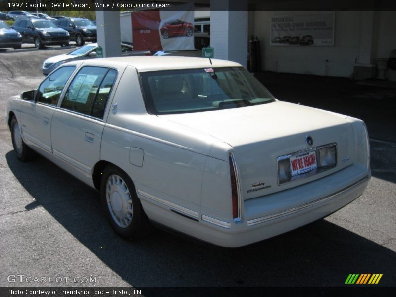 White / Cappuccino Cream 1997 Cadillac DeVille Sedan