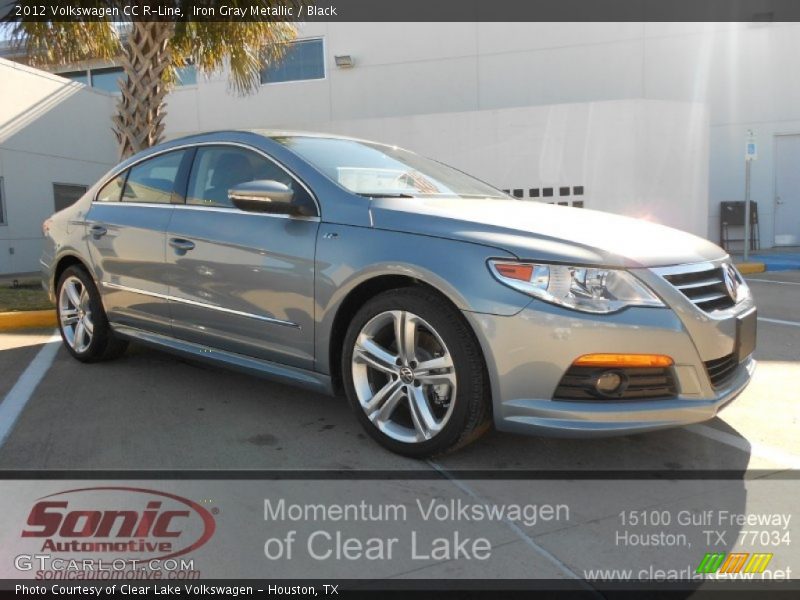 Iron Gray Metallic / Black 2012 Volkswagen CC R-Line
