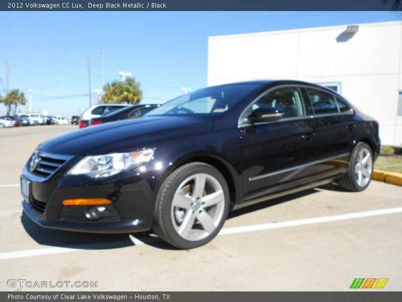 Deep Black Metallic / Black 2012 Volkswagen CC Lux