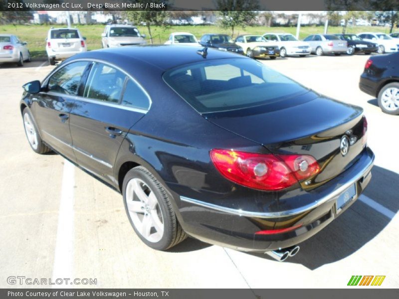 Deep Black Metallic / Black 2012 Volkswagen CC Lux