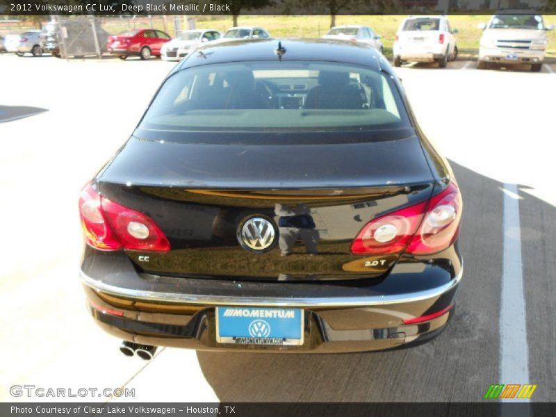 Deep Black Metallic / Black 2012 Volkswagen CC Lux
