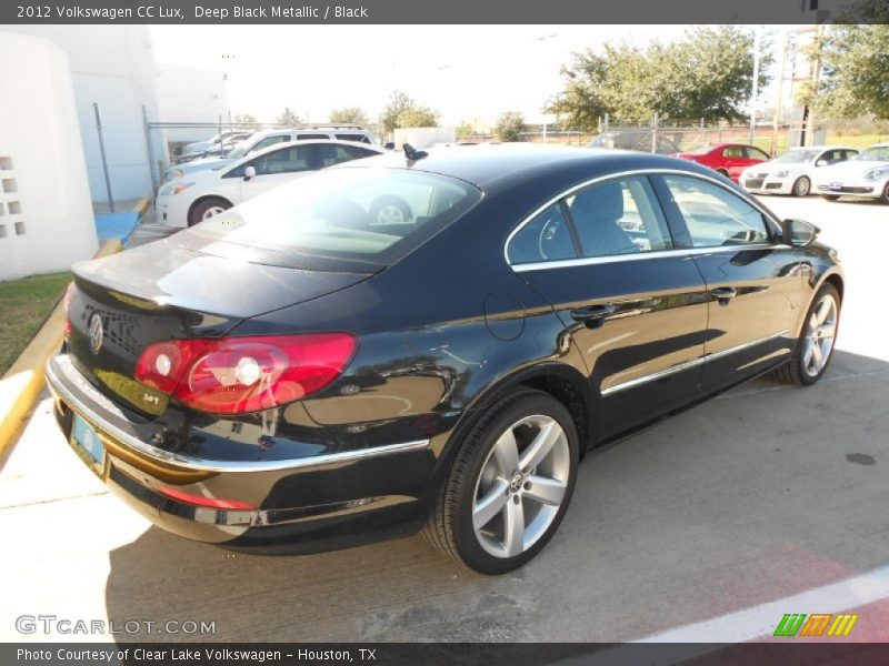 Deep Black Metallic / Black 2012 Volkswagen CC Lux