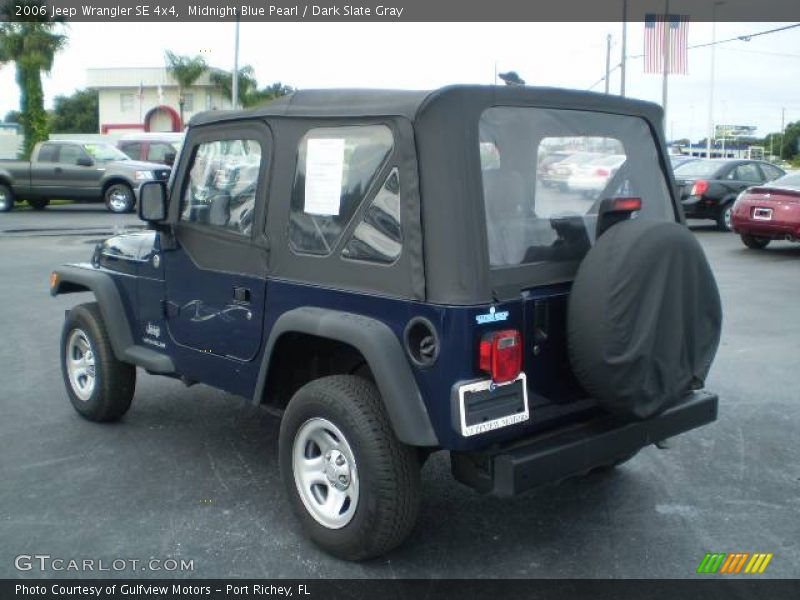 Midnight Blue Pearl / Dark Slate Gray 2006 Jeep Wrangler SE 4x4