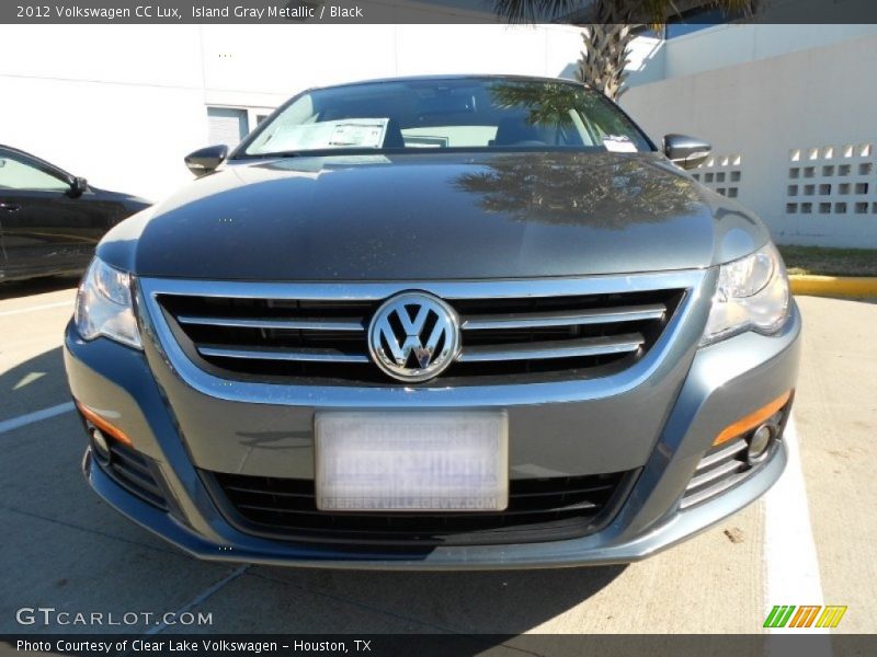 Island Gray Metallic / Black 2012 Volkswagen CC Lux