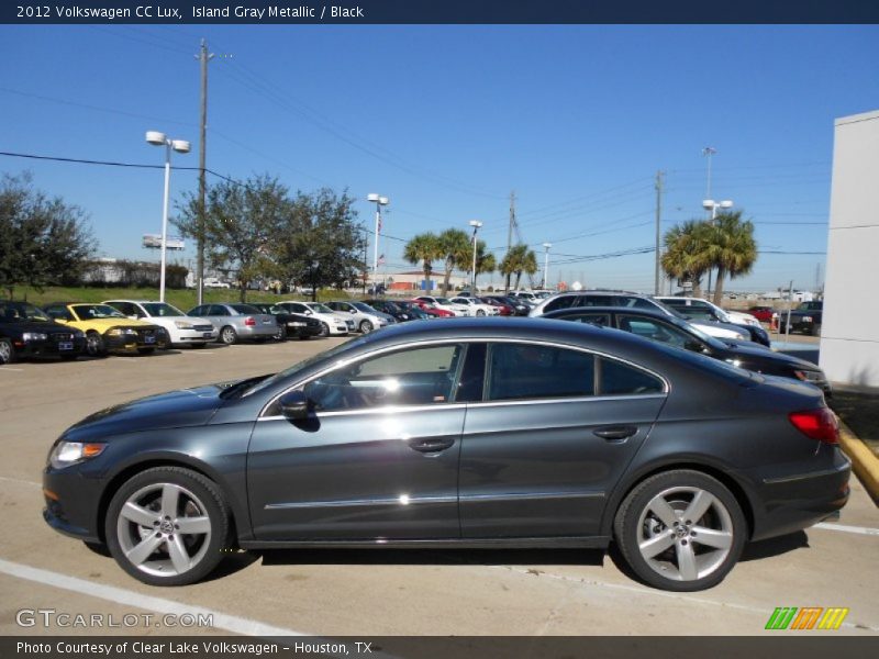 Island Gray Metallic / Black 2012 Volkswagen CC Lux