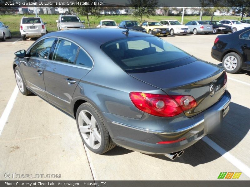 Island Gray Metallic / Black 2012 Volkswagen CC Lux
