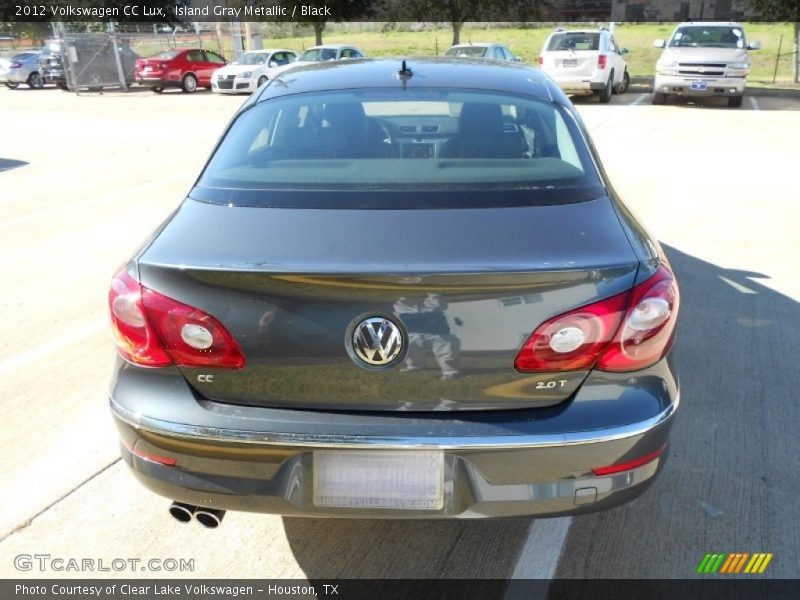 Island Gray Metallic / Black 2012 Volkswagen CC Lux