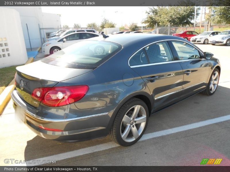 Island Gray Metallic / Black 2012 Volkswagen CC Lux