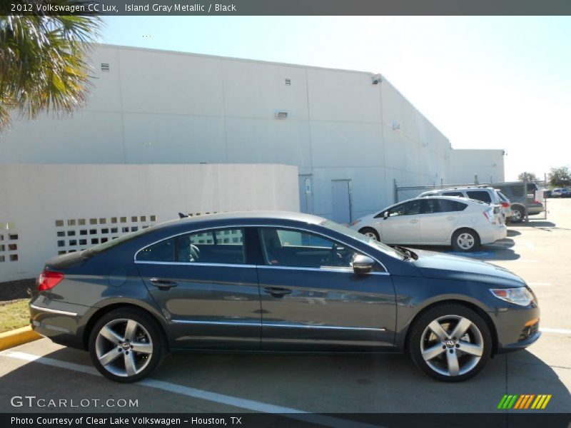 Island Gray Metallic / Black 2012 Volkswagen CC Lux