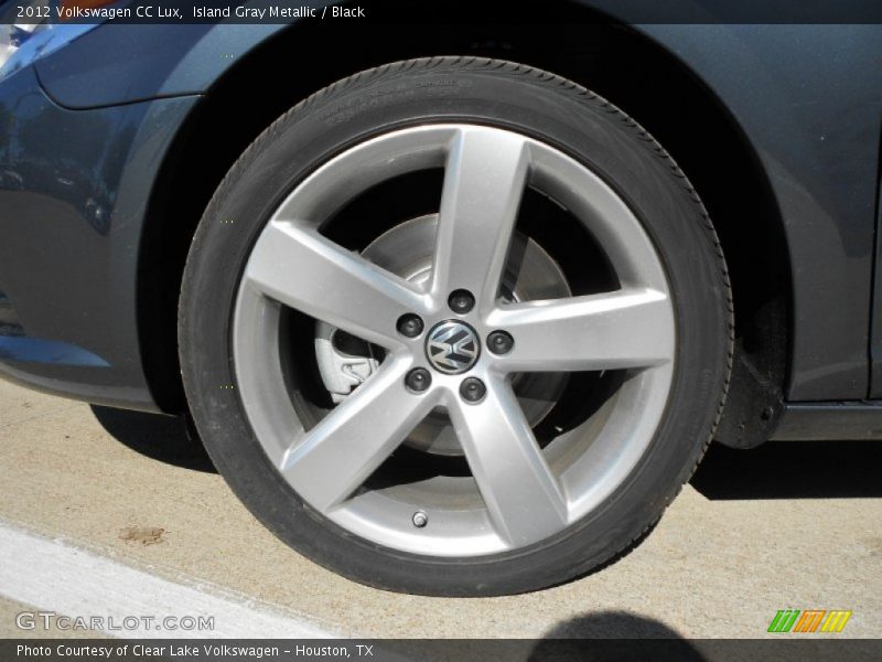 Island Gray Metallic / Black 2012 Volkswagen CC Lux