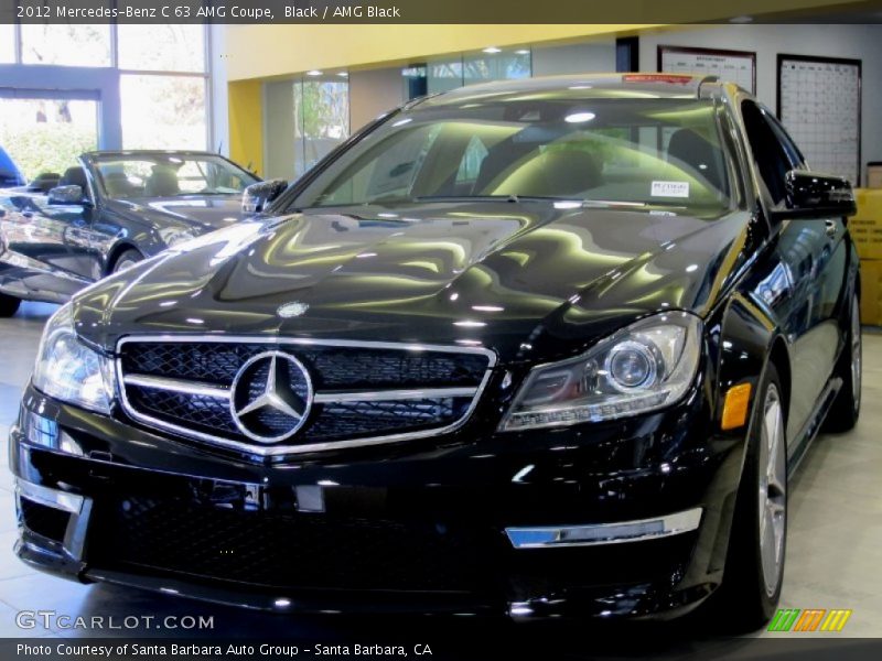 Black / AMG Black 2012 Mercedes-Benz C 63 AMG Coupe
