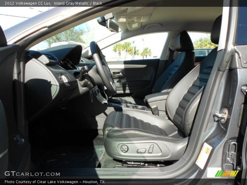 Island Gray Metallic / Black 2012 Volkswagen CC Lux