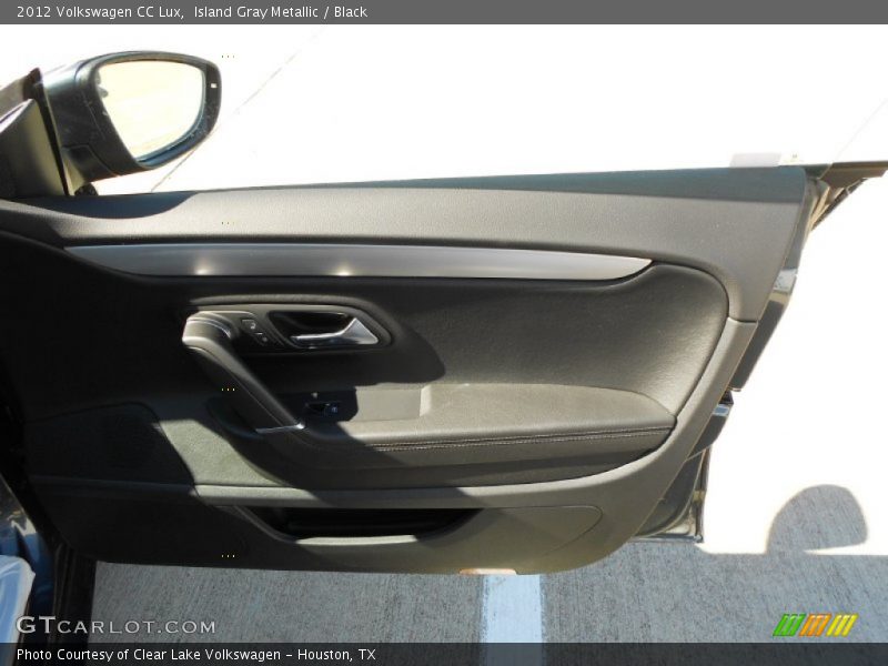 Island Gray Metallic / Black 2012 Volkswagen CC Lux