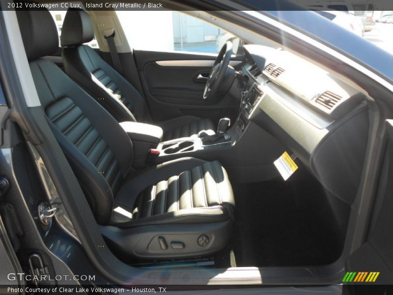 Island Gray Metallic / Black 2012 Volkswagen CC Lux